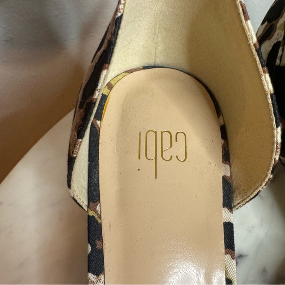 Cabi Kiki Heels Size 8 M leopard shoes animal print - Picture 7 of 11